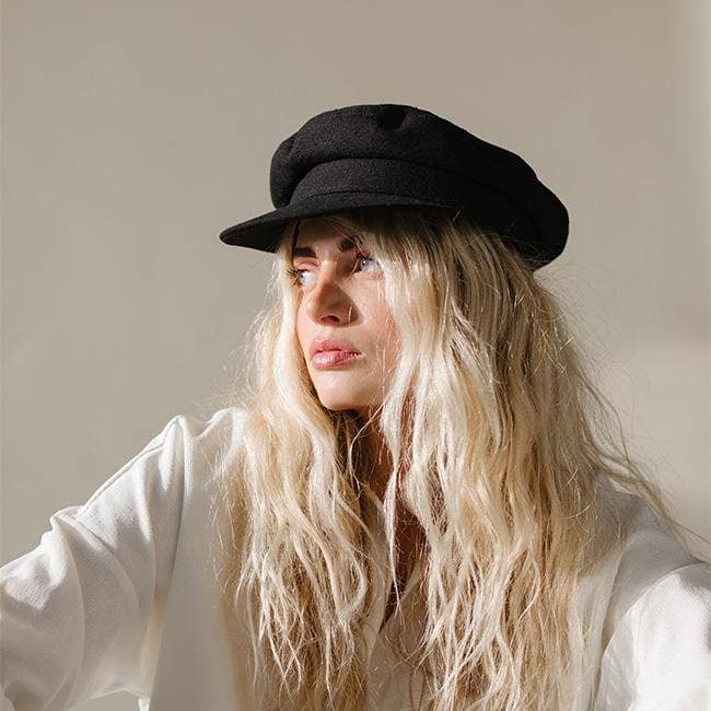 Linen Newsboy Cap by GiGi Pip