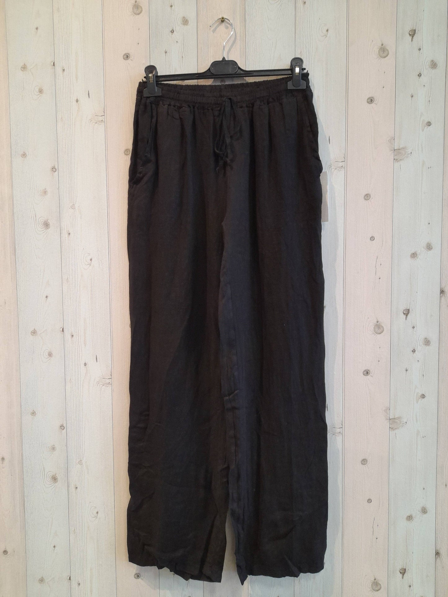 Basic Straight Leg Italian Linen Pants