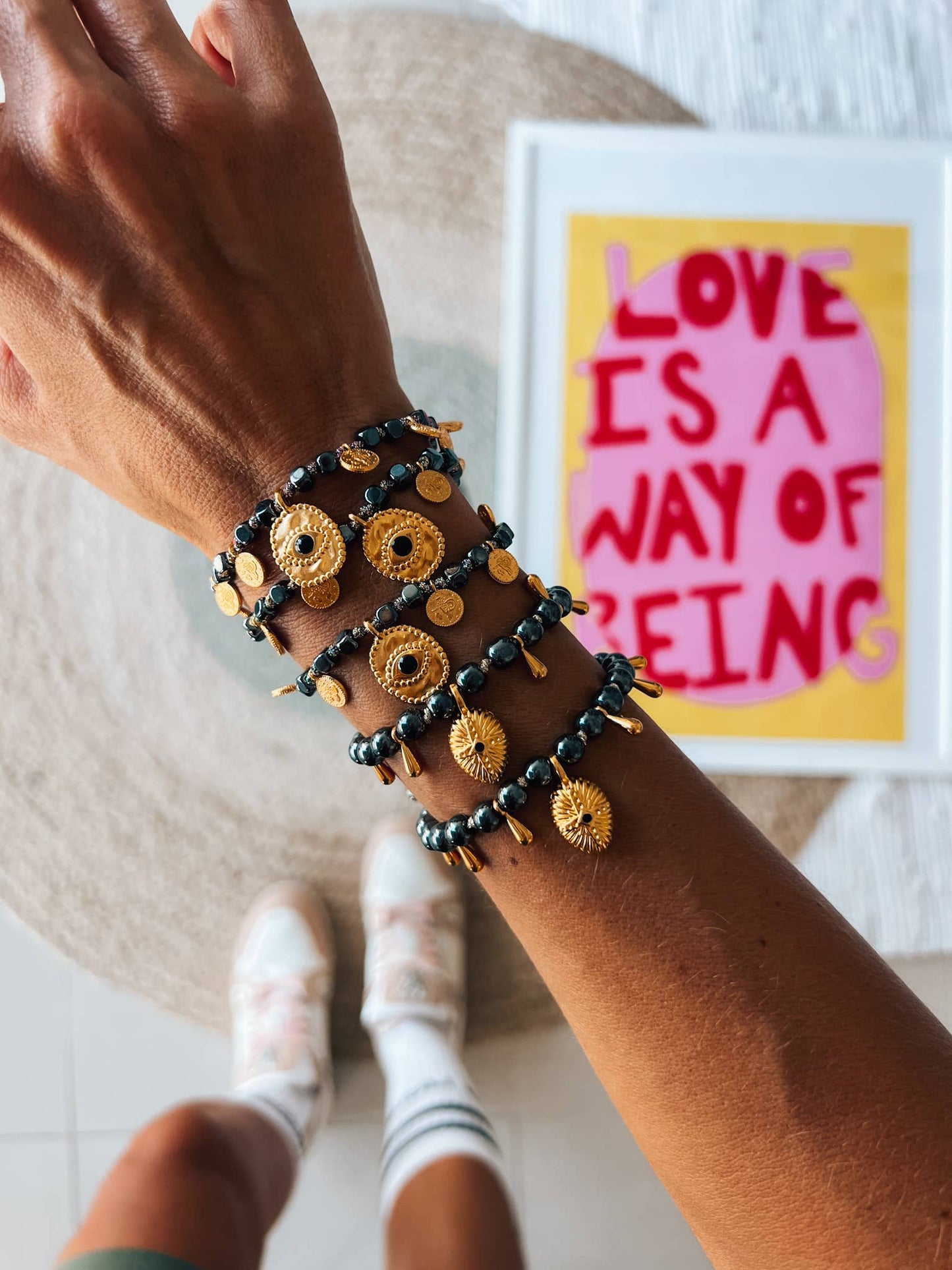 Ηematite Gold Protection Bracelets