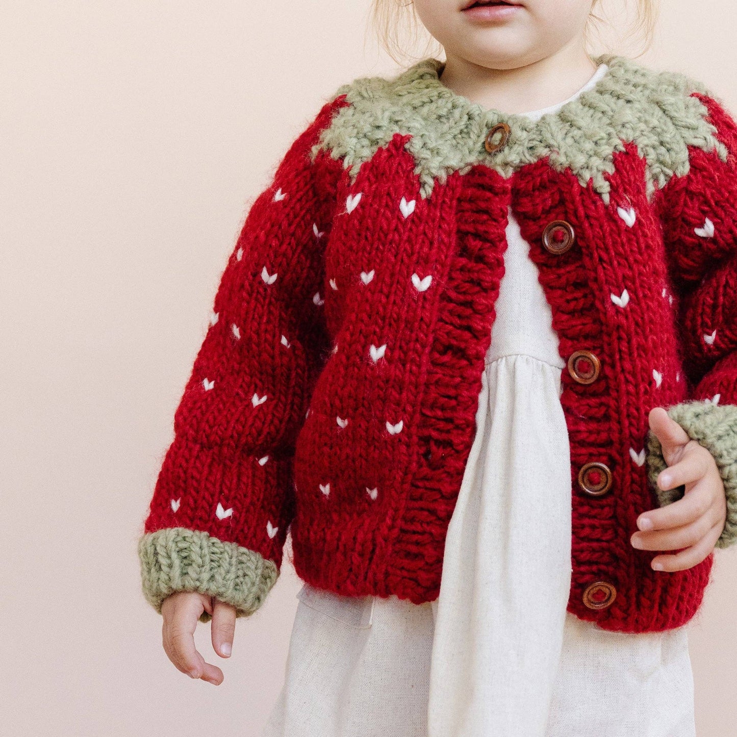 Baby & Toddler Strawberry Cardigan Sweater Made with Organic Cotton