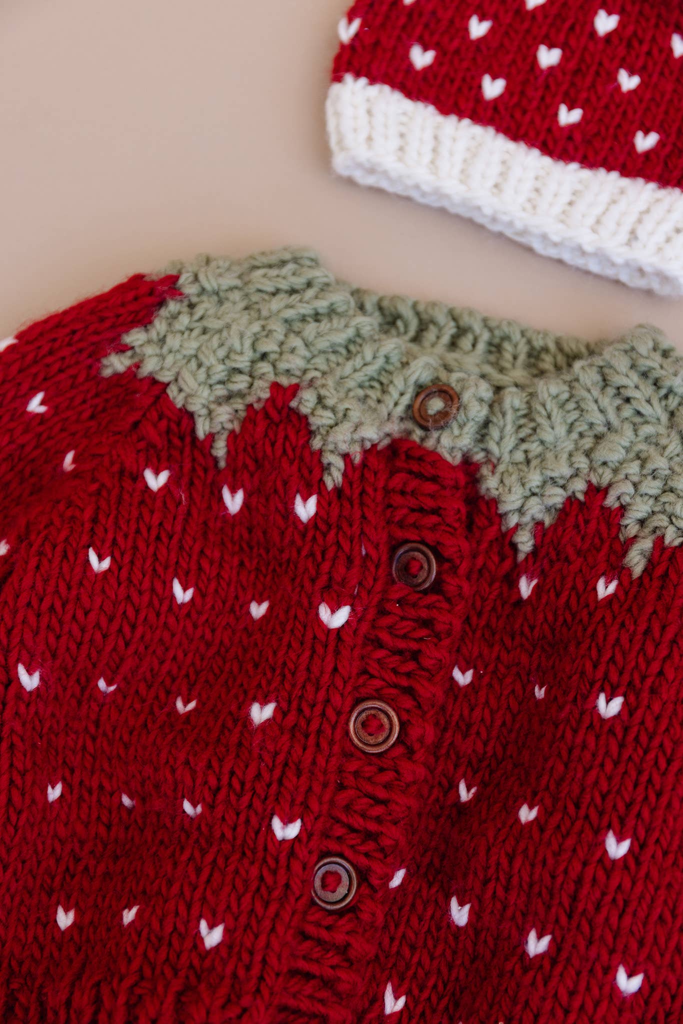Baby & Toddler Strawberry Cardigan Sweater Made with Organic Cotton