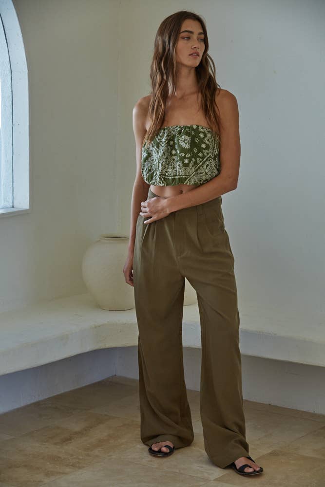 Tencel & Linen High Rise Trousers