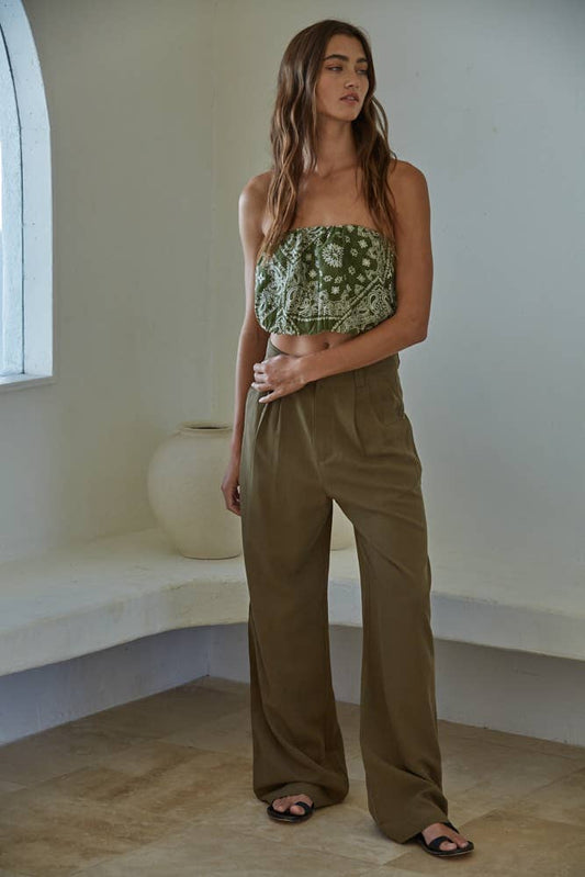 Tencel & Linen High Rise Trousers