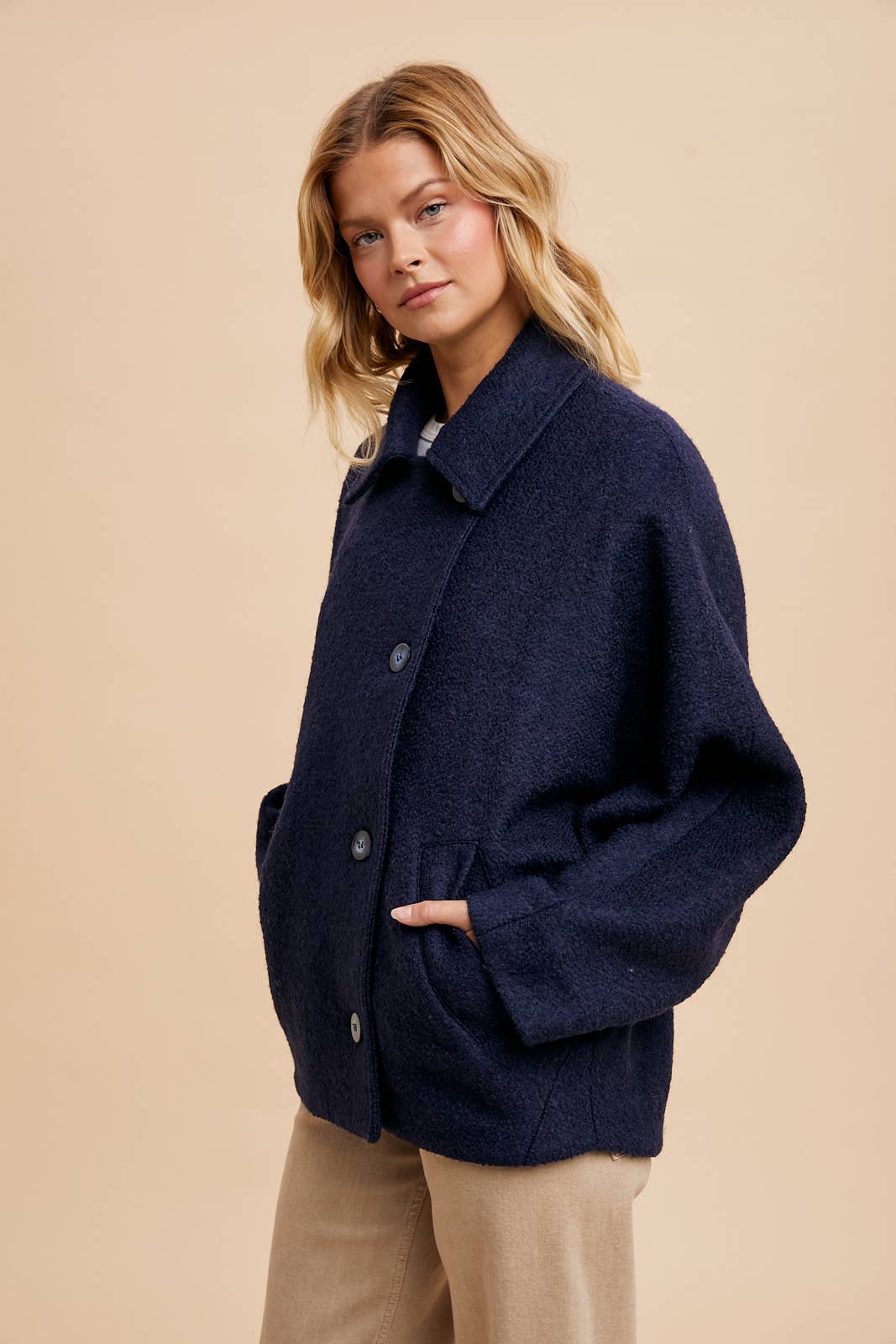 Grey Boucle Jacket