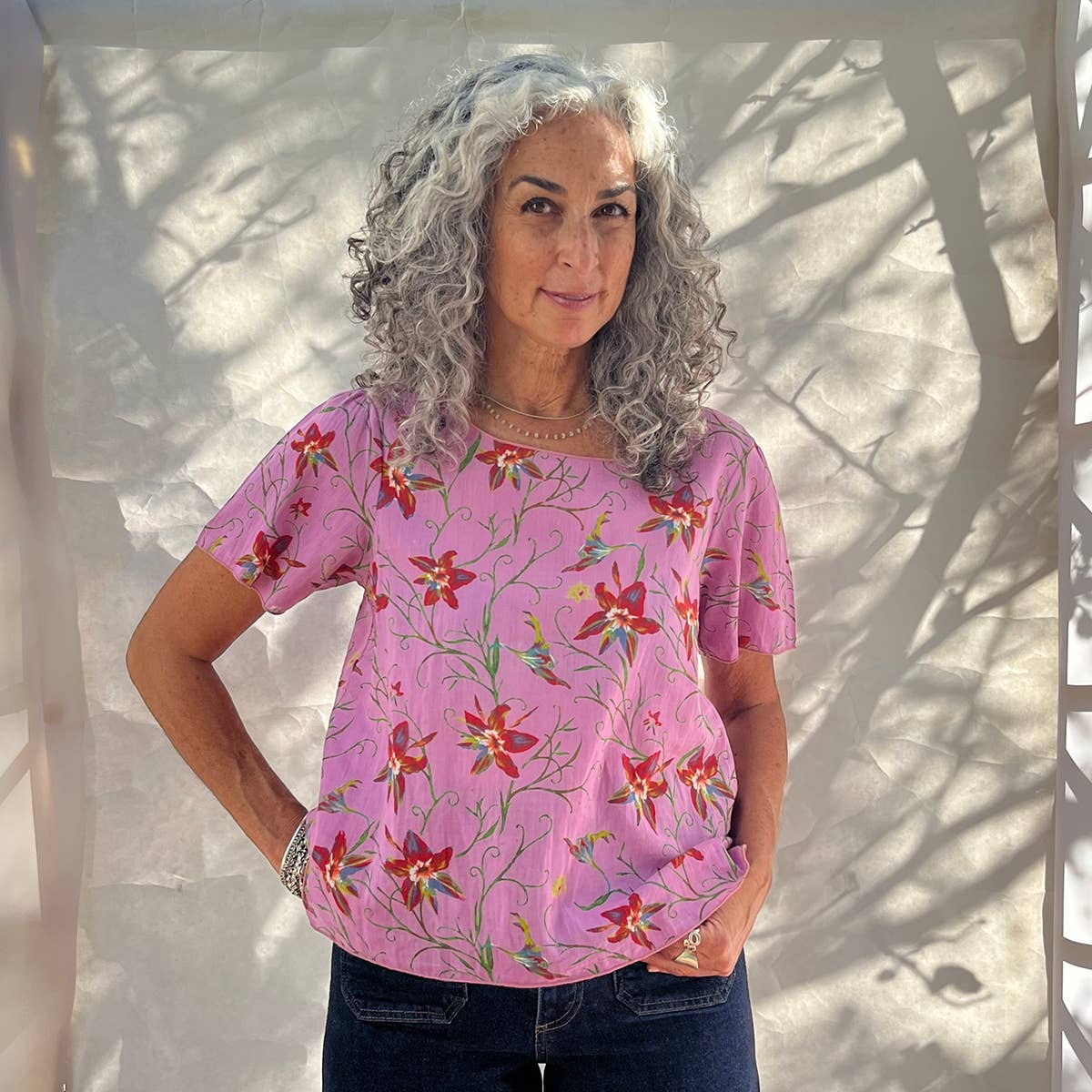Twilly Blouse Petals Pink
