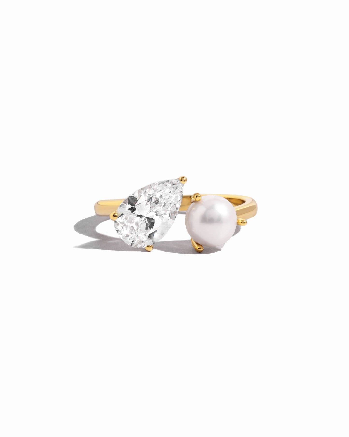 Toi et Moi FWP Pearl Ring