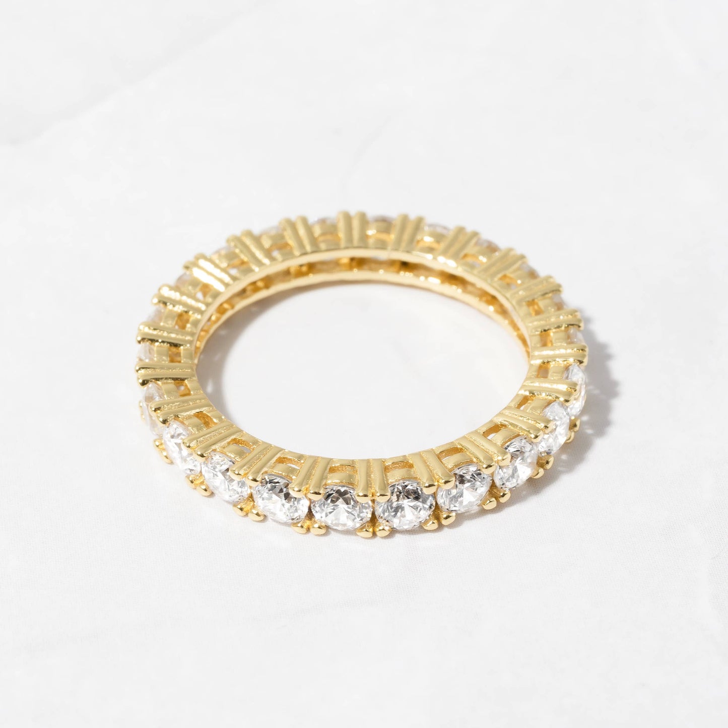 Eternity CZ Diamond Stacking Ring