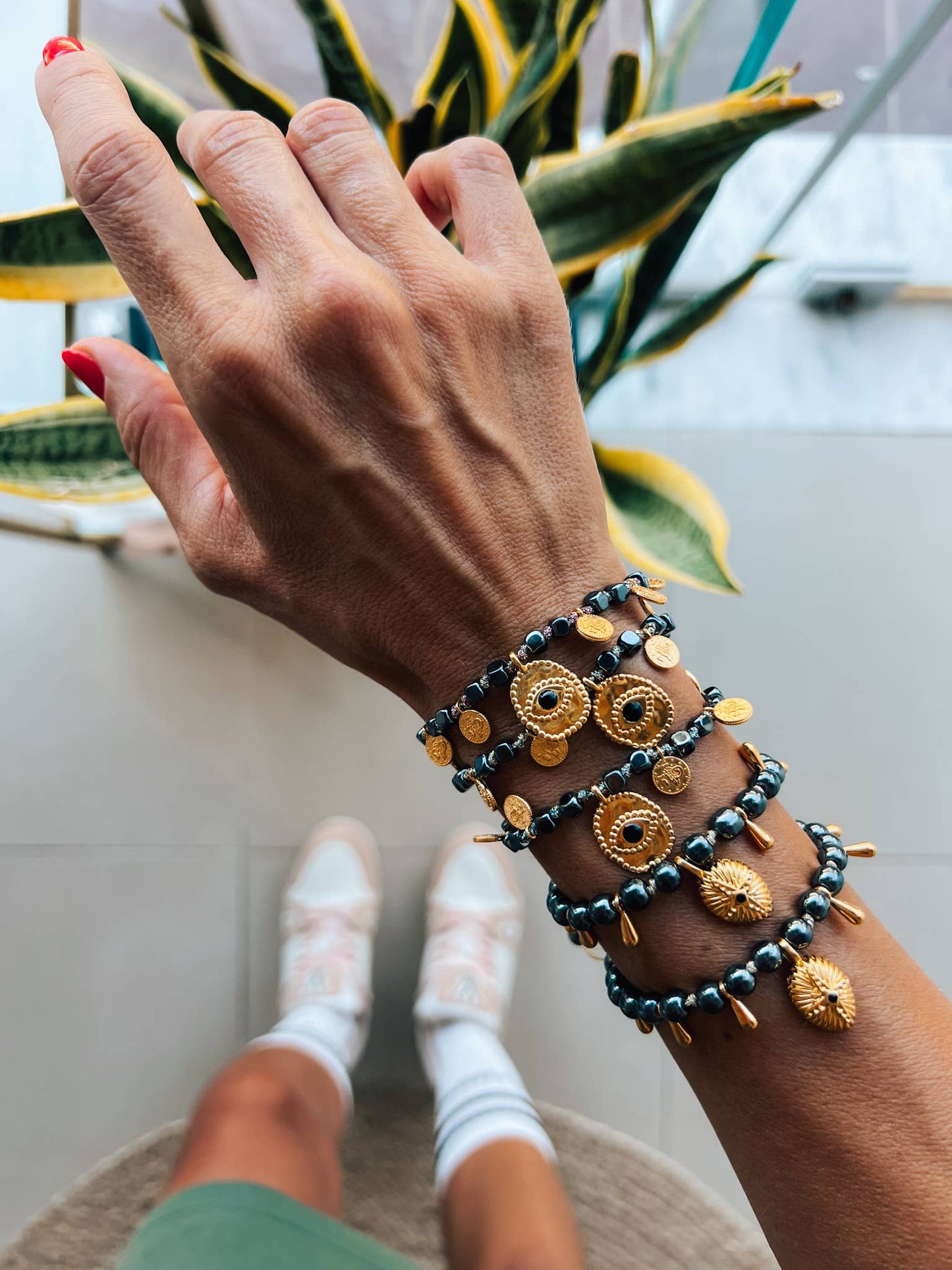 Ηematite Gold Protection Bracelets