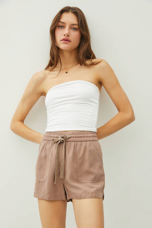 TENCEL™ Drawstring Runner Shorts