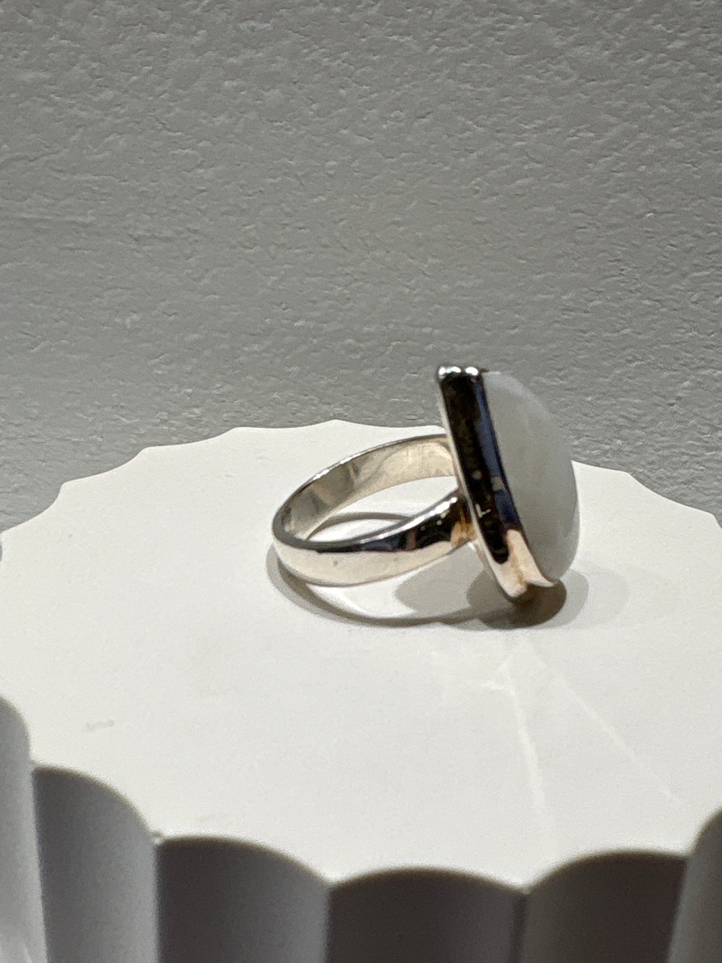 Moonstone Sterling Silver Ring Size 5