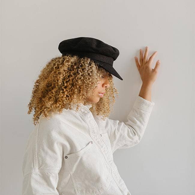 Linen Newsboy Cap by GiGi Pip
