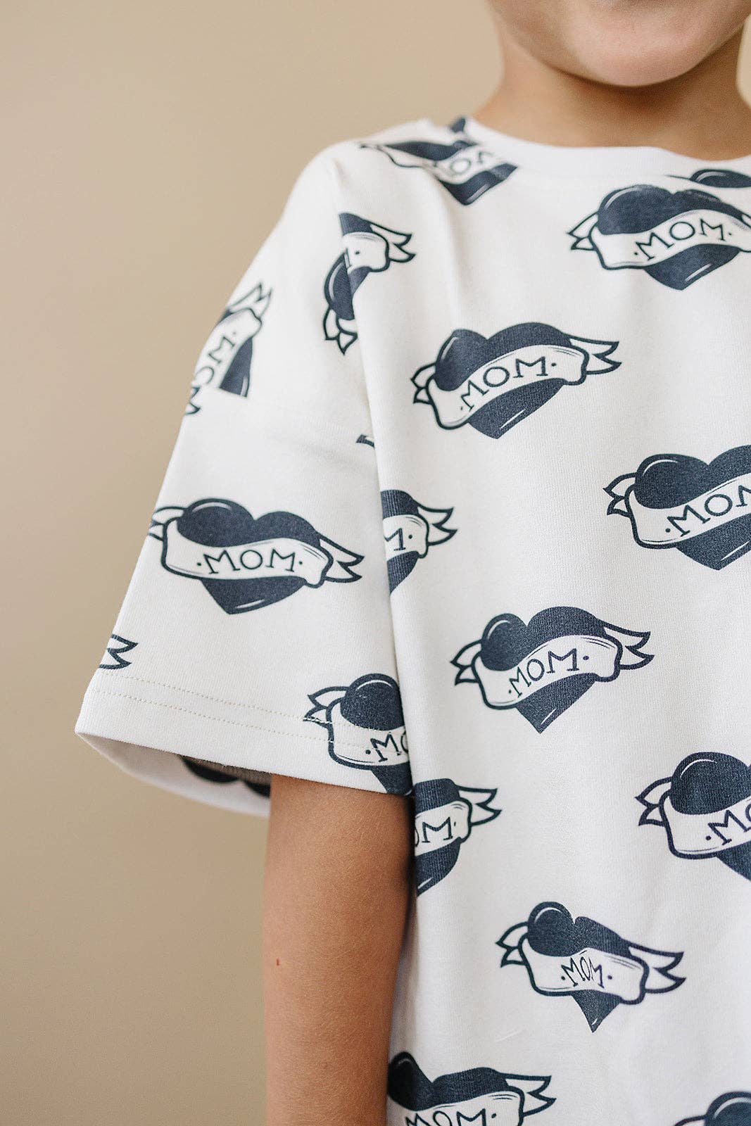 Kids Cotton Shorts Set | Mom tattoo