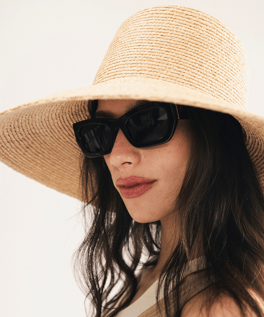 Jolie Packable Straw Bucket Hat