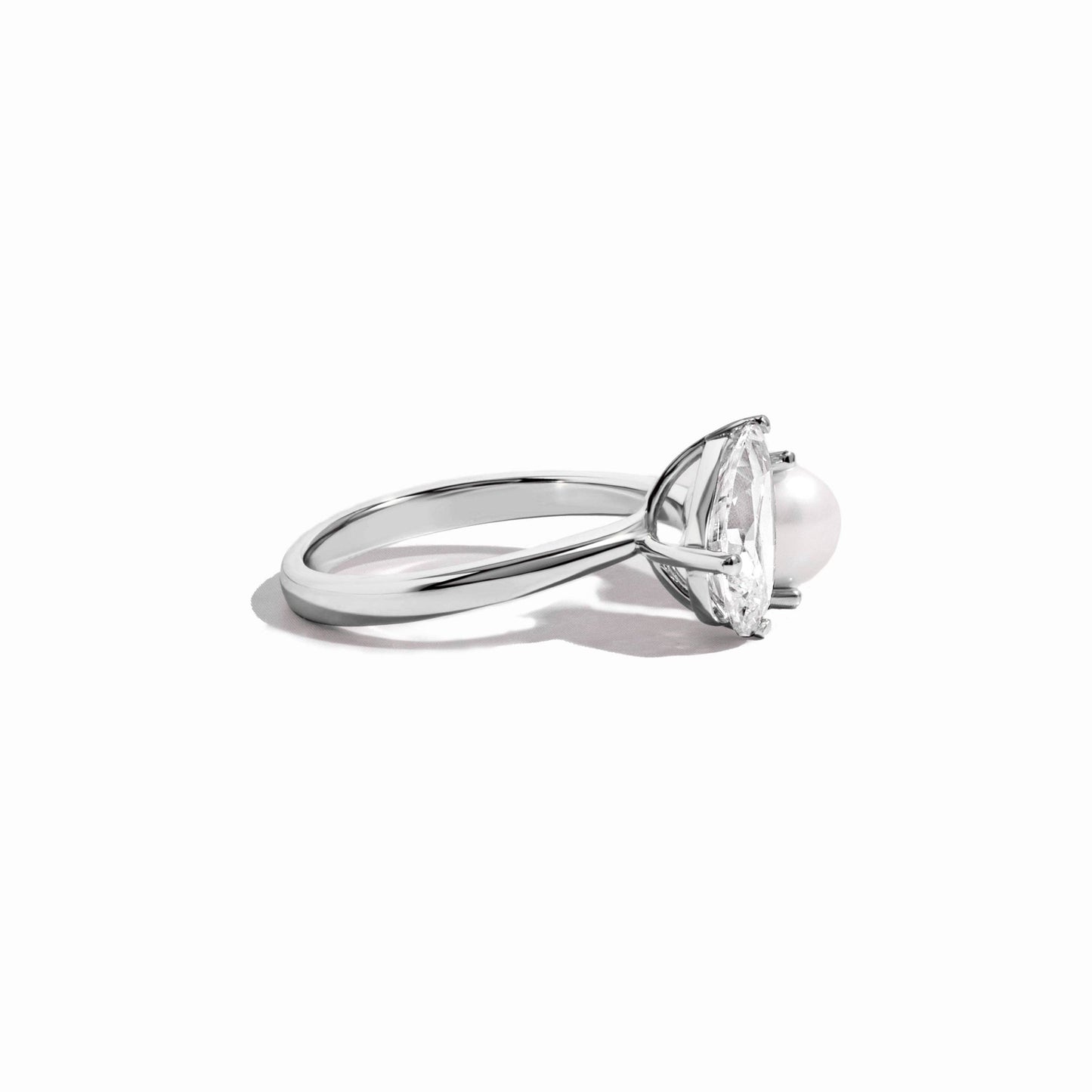 Toi et Moi FWP Pearl Ring