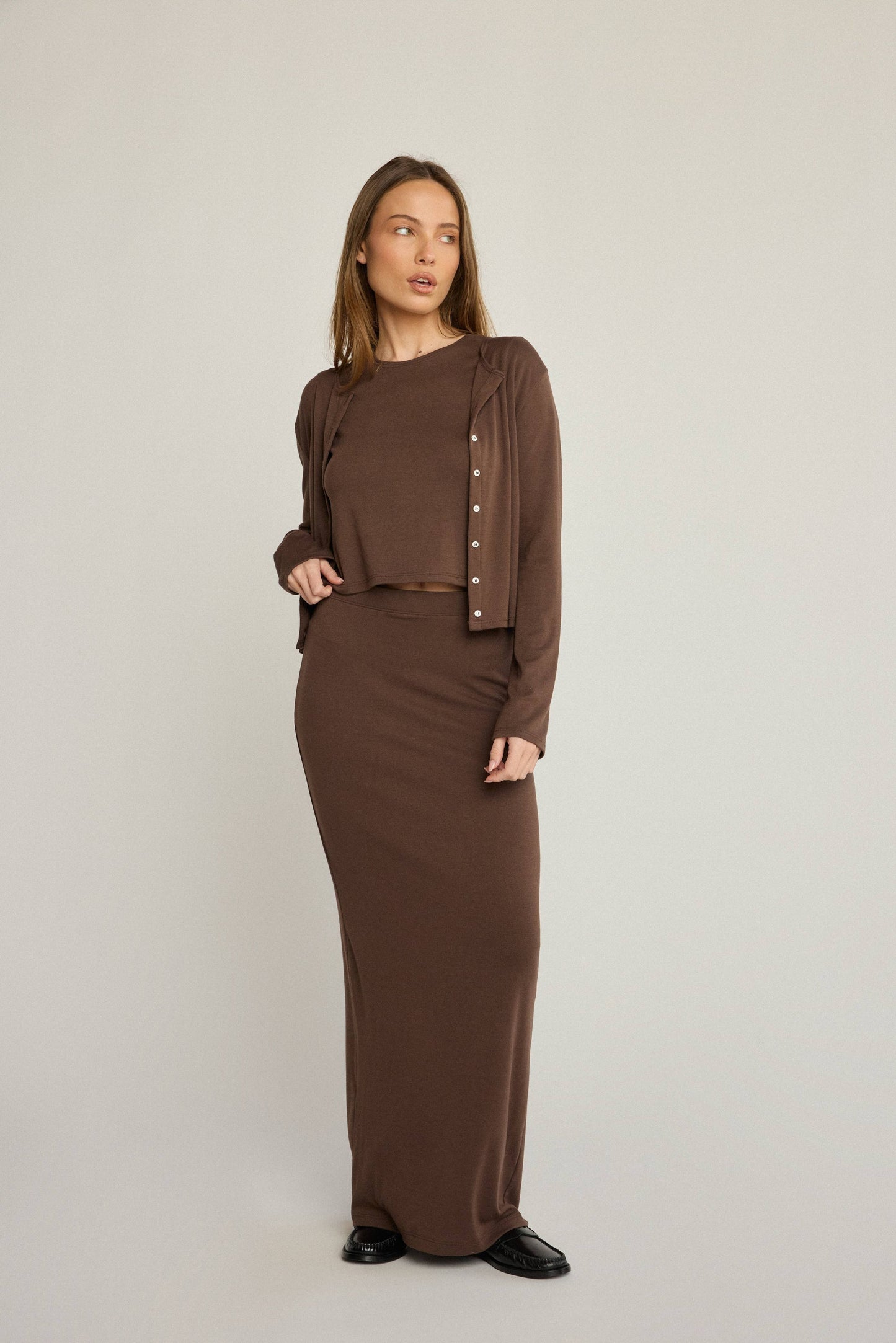 Elise Soft Brown Skirt