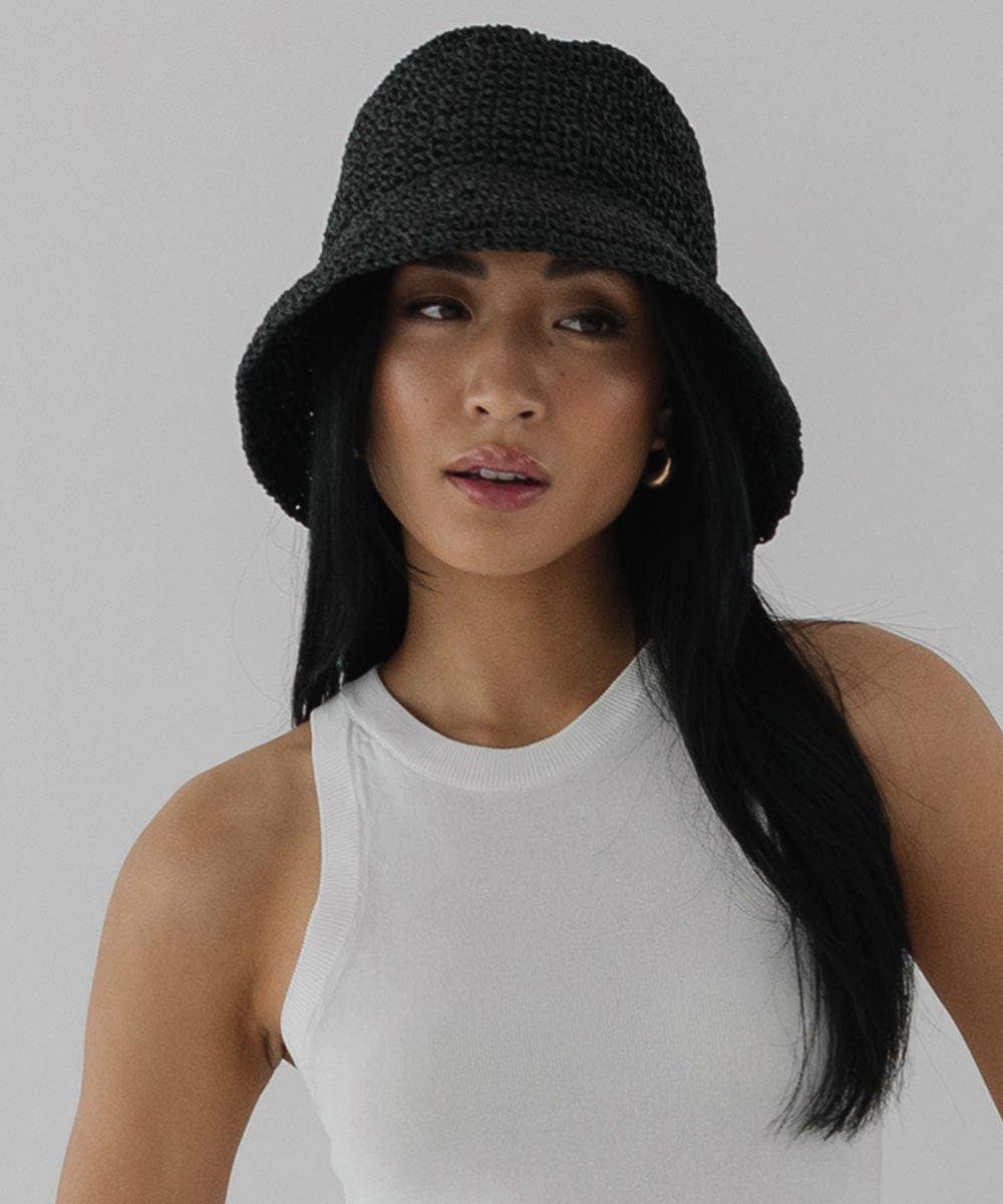 GiGi Pip Sal Crochet Packable Bucket Hat