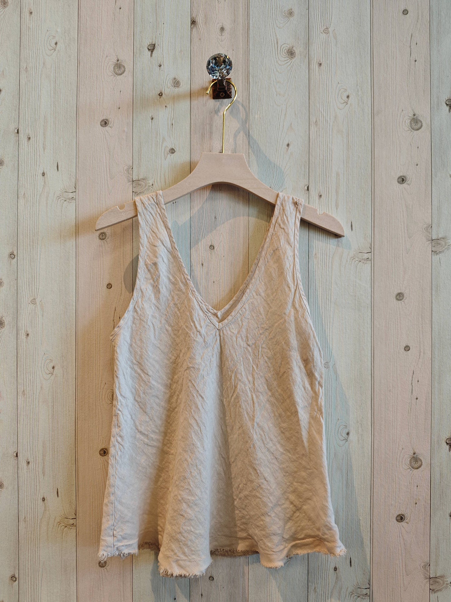 Italian Linen Sleeveless Blouse