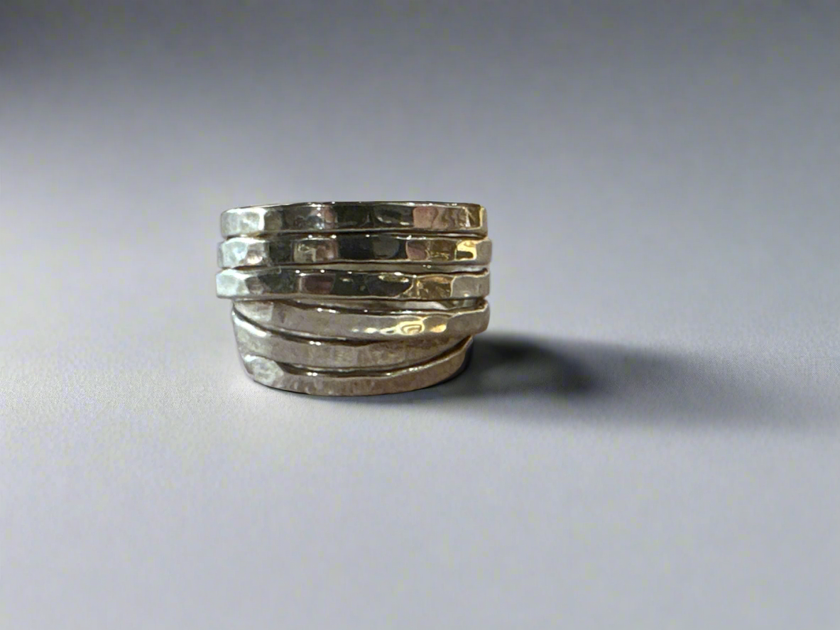 Sterling Silver Handcrafted Ring Size 8