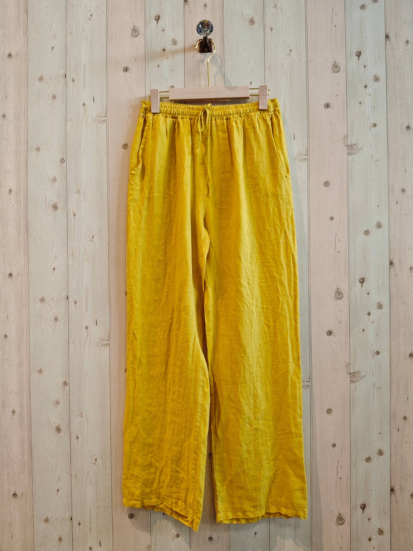 Basic Straight Leg Italian Linen Pants