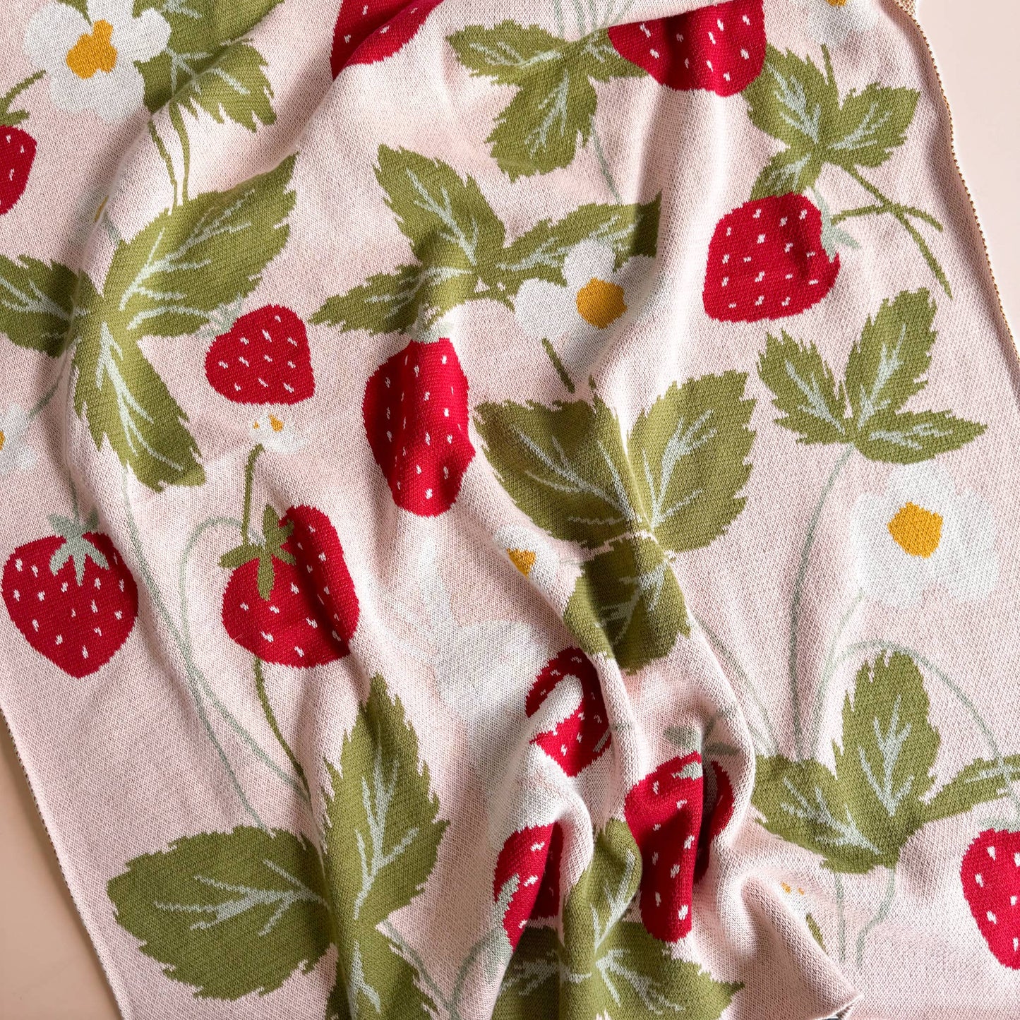Blanket Strawberry Bunny Organic Baby Decor Christmas Gift
