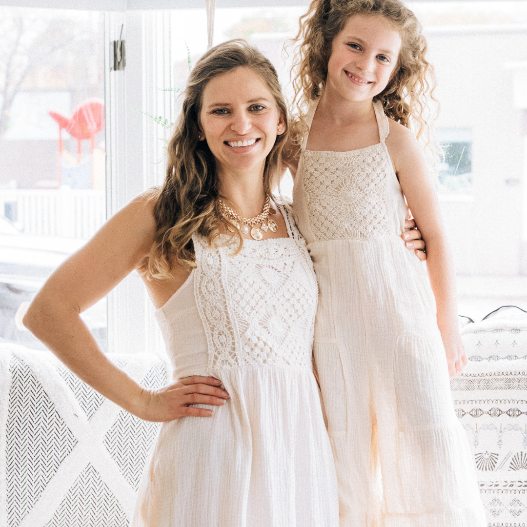 Soft White Crochet Dress - Women