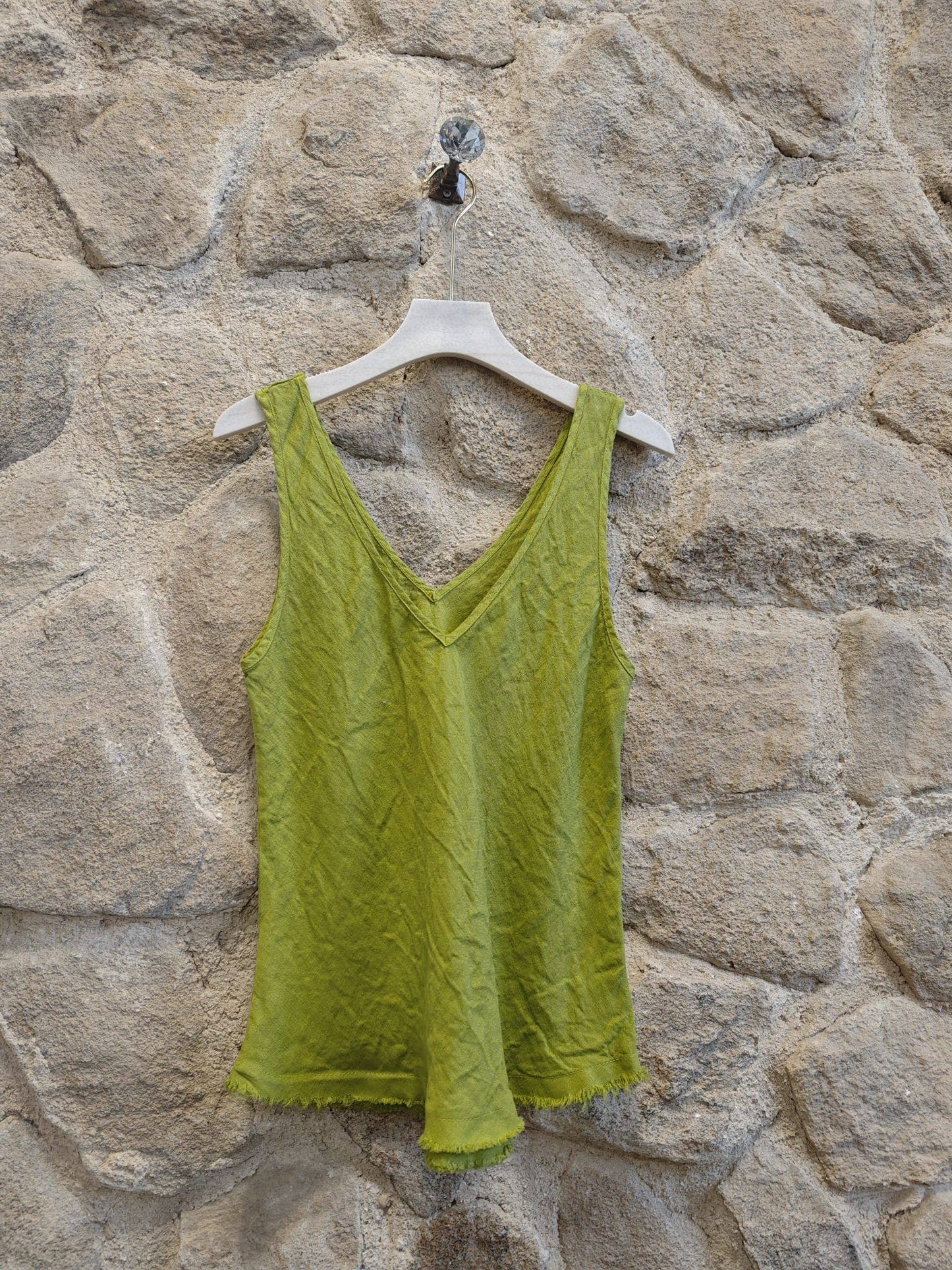 Italian Linen Sleeveless Blouse