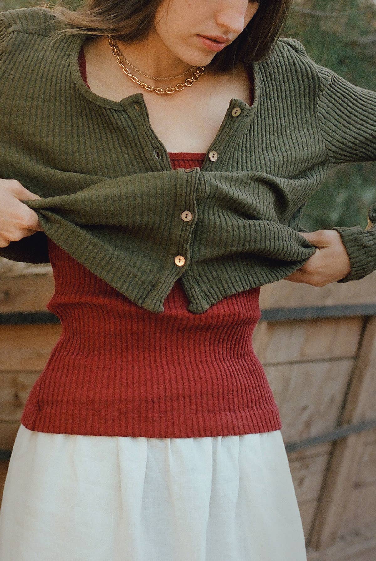 Pointelle Cardigan made with 100% GOTS™ Certified Organic Cotton