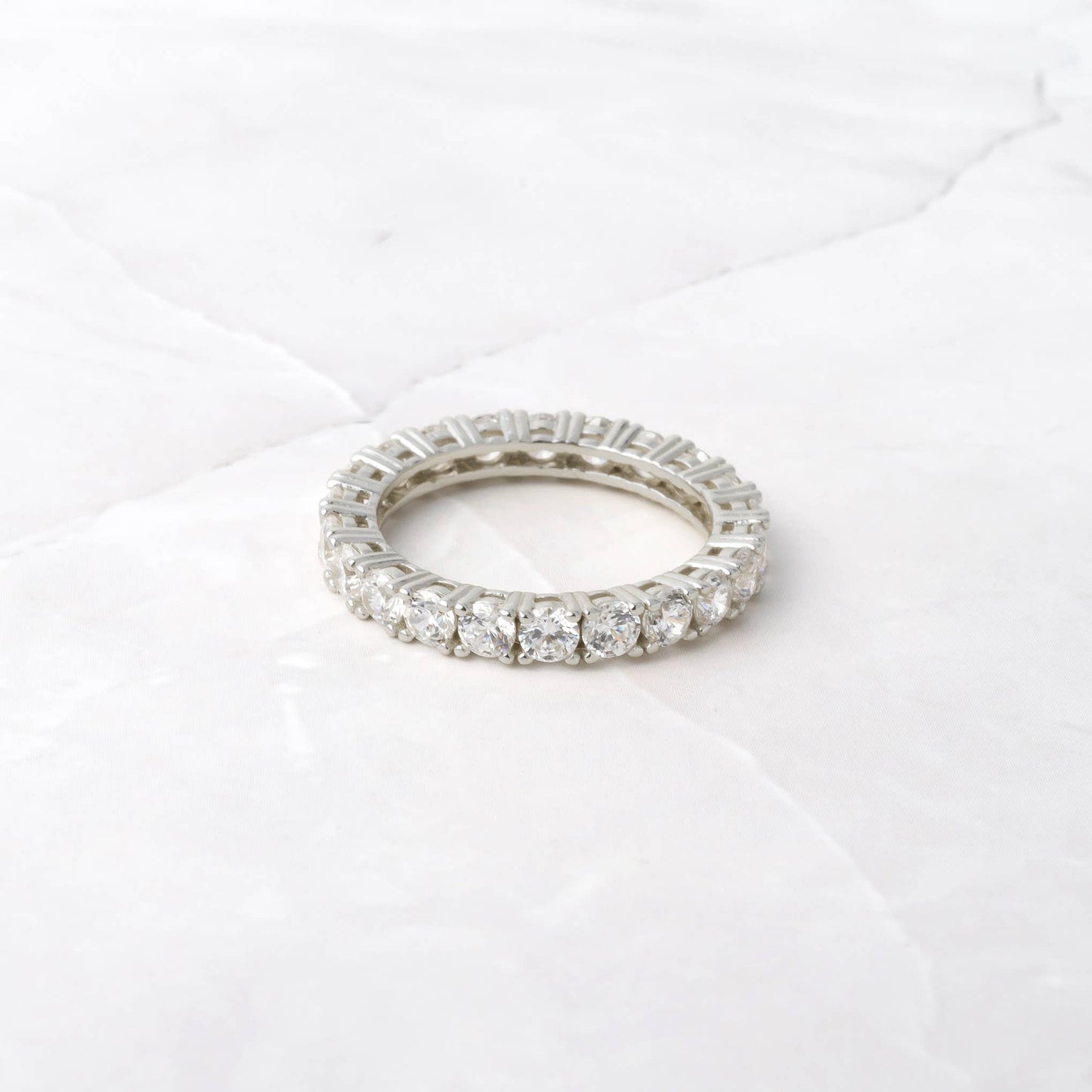 Eternity CZ Diamond Stacking Ring