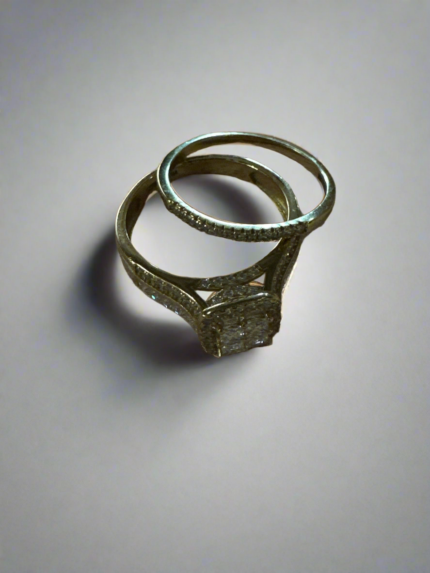 Gold Stacking .925 Sterling Silver Travel Rings