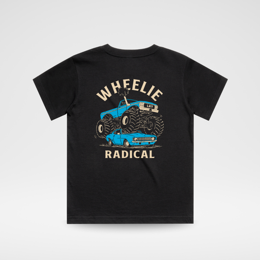 WHEELIE RADICAL Kids Graphic Monster Truck Tee
