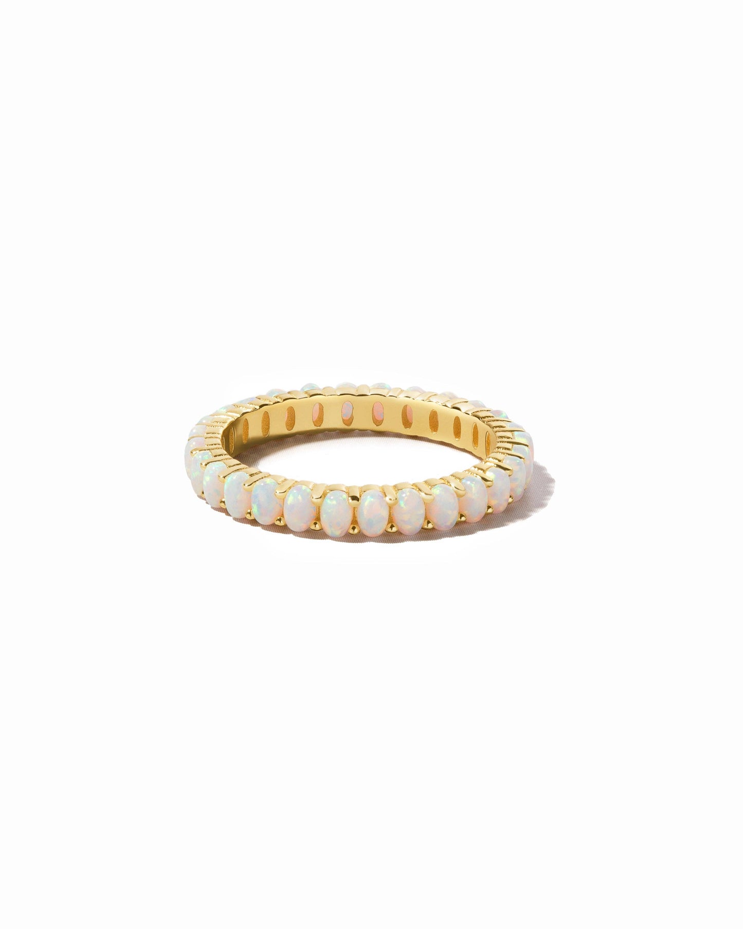 Opal Gold Eternity Ring