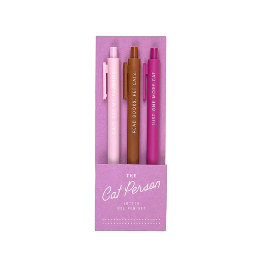 The Cat Person Jotter Gel Pen: Set of 3 - SAUVAGE ZSA™