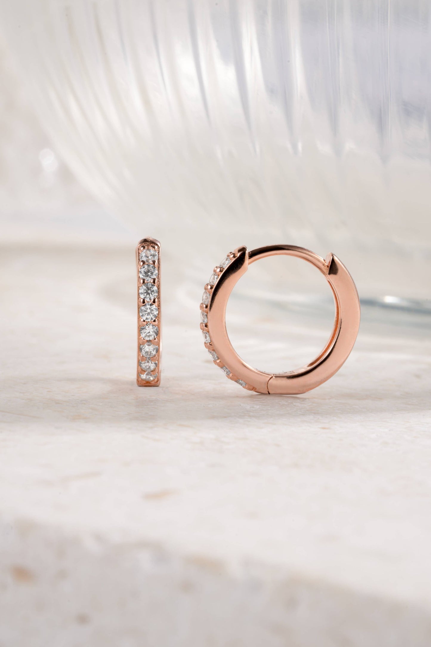 Studded Gold & Silver Huggies