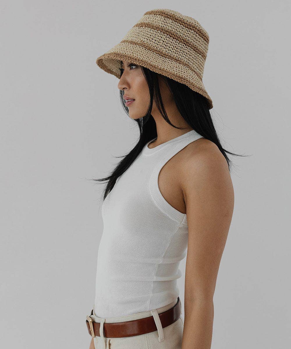 GiGi Pip Sal Crochet Packable Bucket Hat