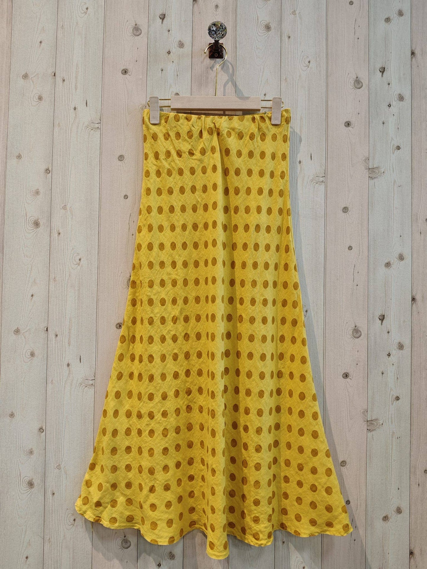 Italian Linen Polka Dot Skirt