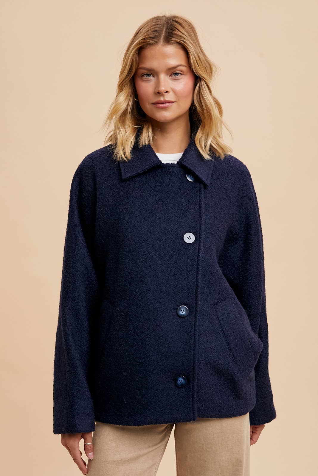 Grey Boucle Jacket