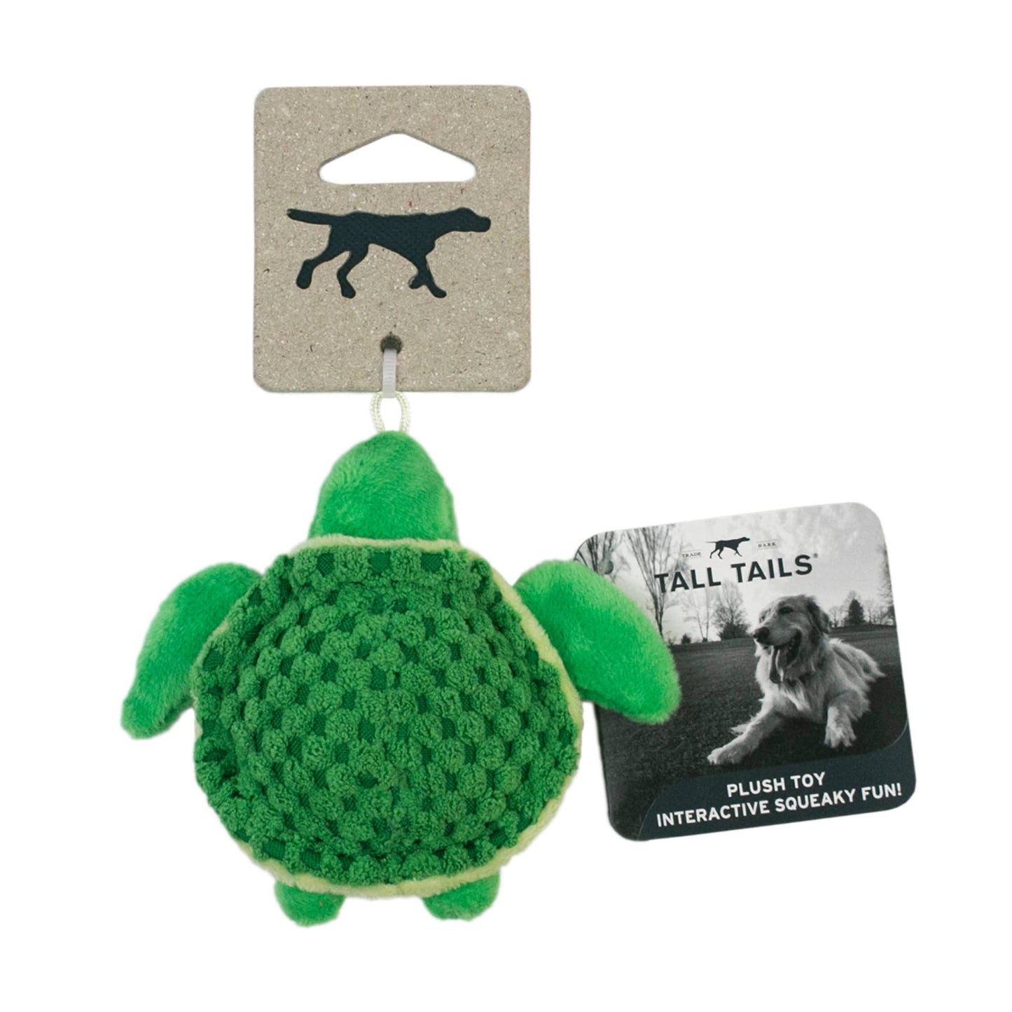Tall Tails Baby Turtle with Squeaker - Small Dog Toy