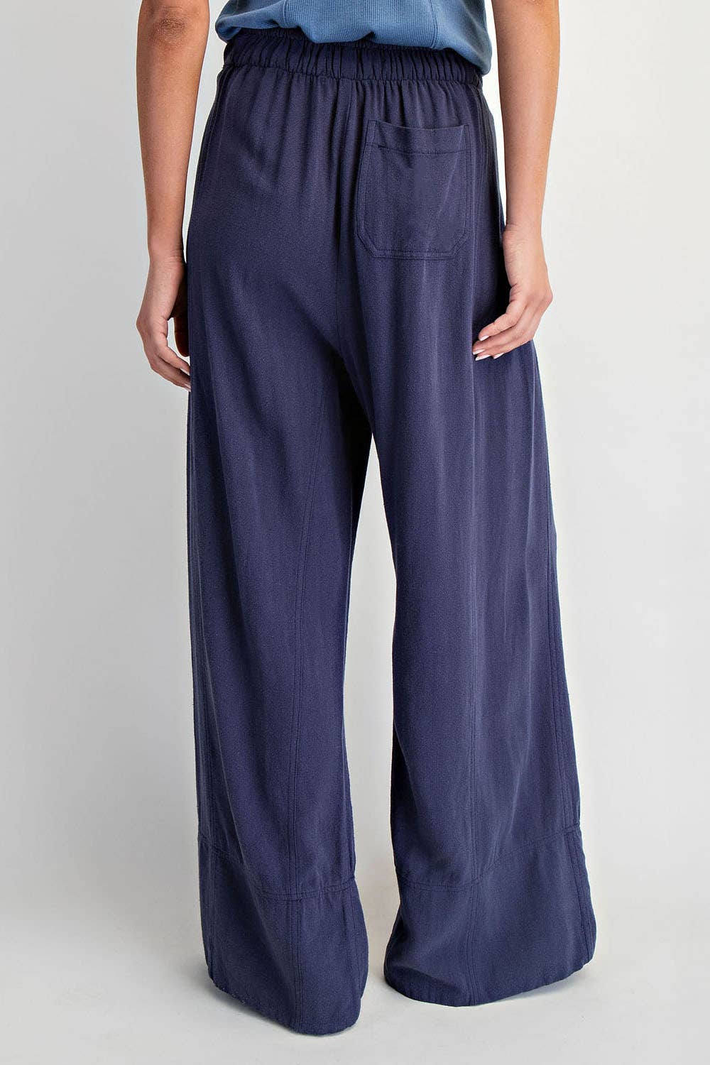 Linen Blend Athleisure Trousers