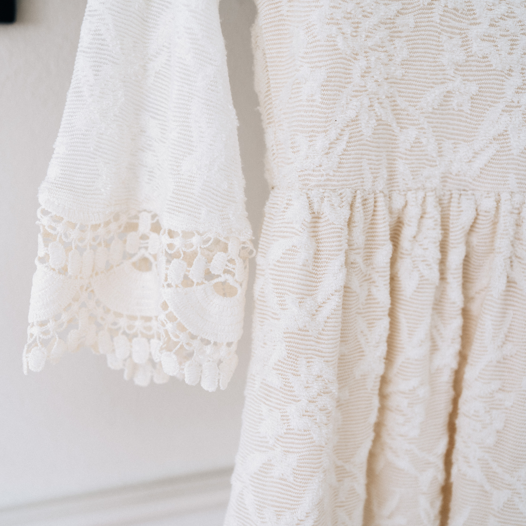 Ivory Lace Mommy & Me Bridal Dress - Flower Girl Dress - Wedding Girl