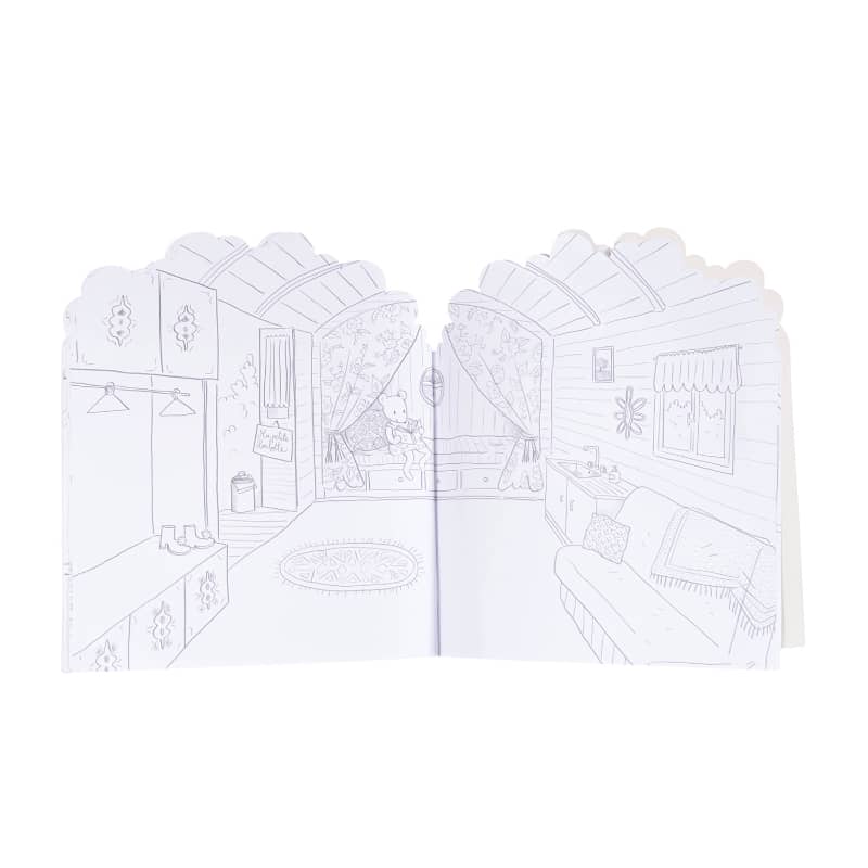 Coloring Book & Assorted Stickers - Big Happy Family