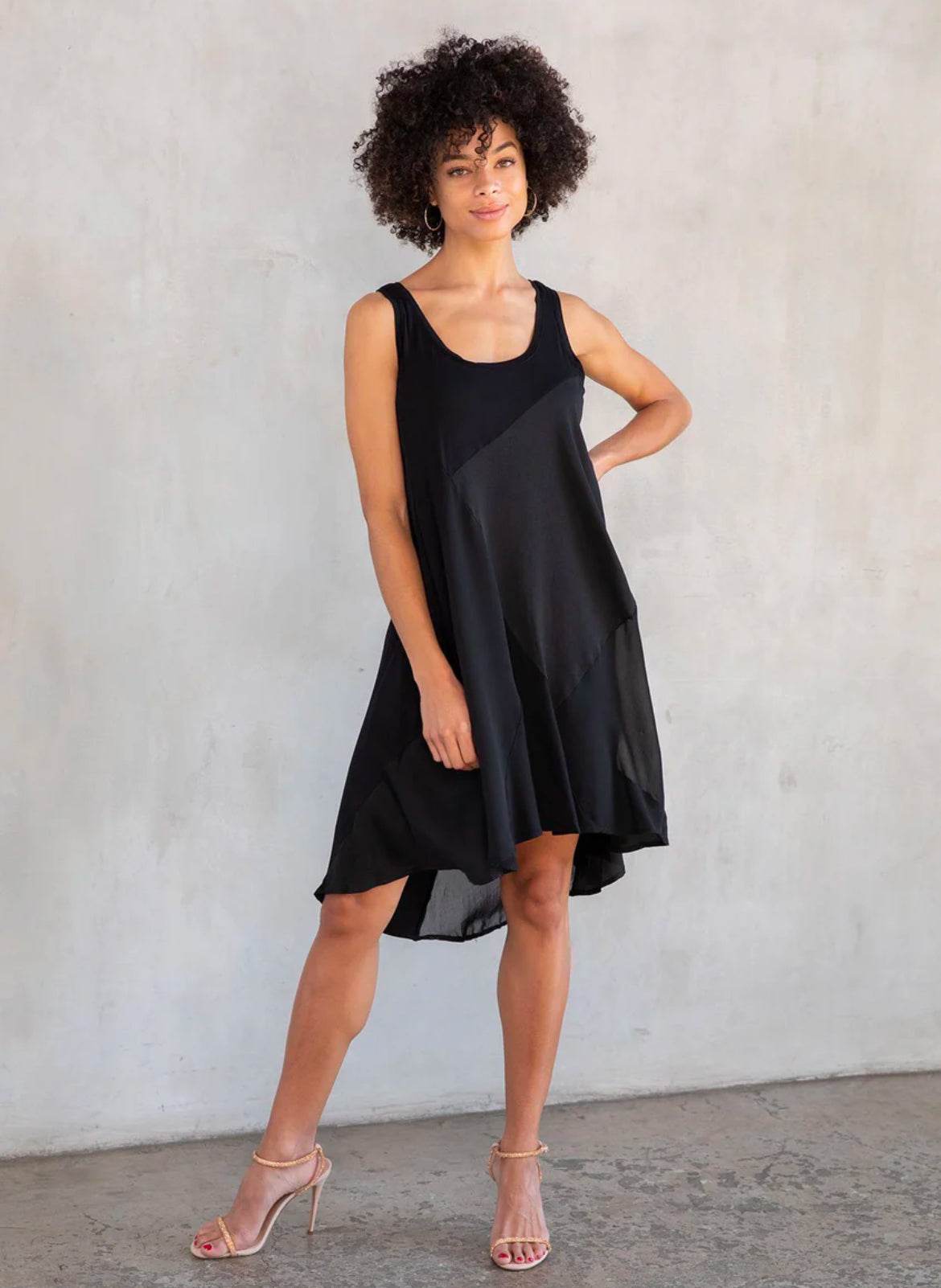 Modest Black Mini Dress - SAUVAGE ZSA™