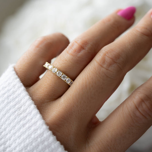 Eternity CZ Diamond Stacking Ring