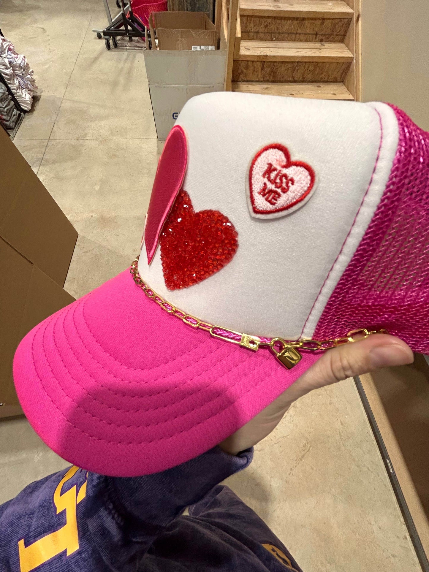 Love Lock Trucker Hat Chain | Hat Band | Hat Chain | Cap - SAUVAGE ZSA™
