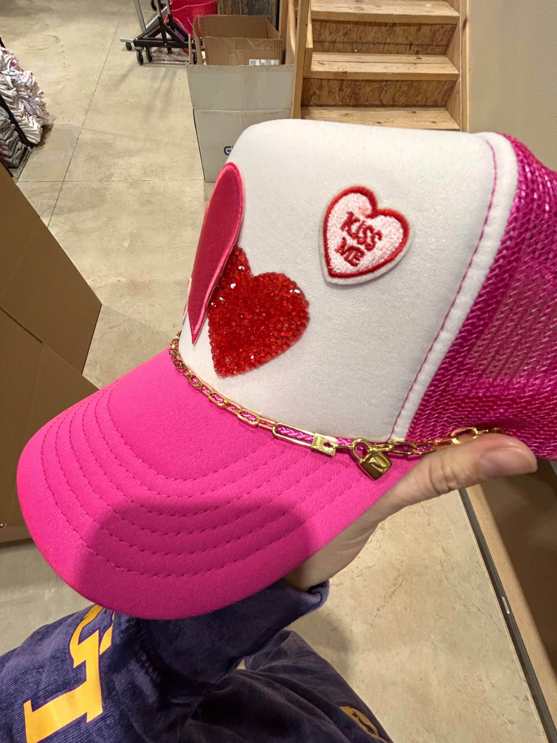 Love Lock Trucker Hat Chain | Hat Band | Hat Chain | Cap - SAUVAGE ZSA™