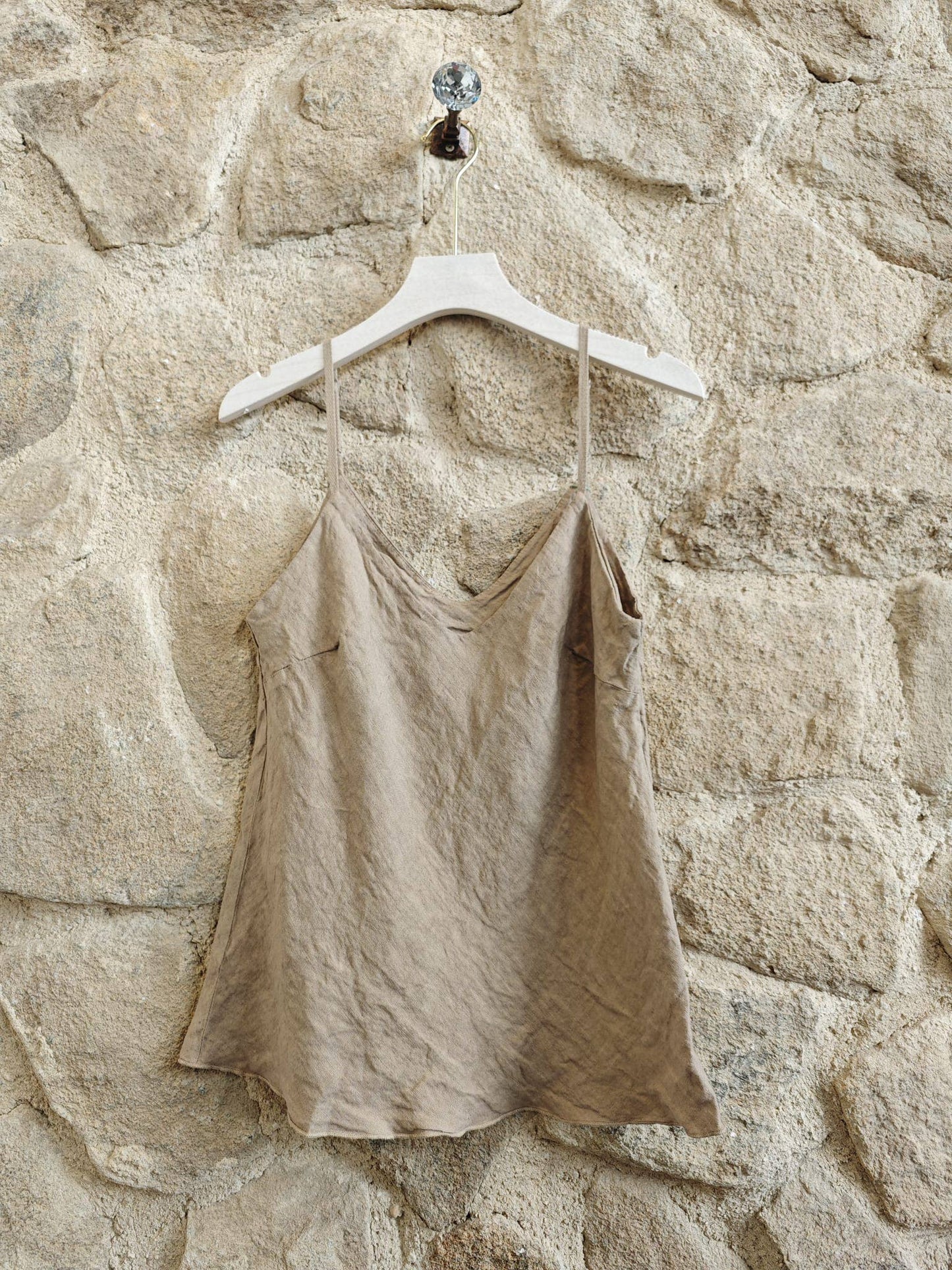 Strapless Linen Tanktop Blouse