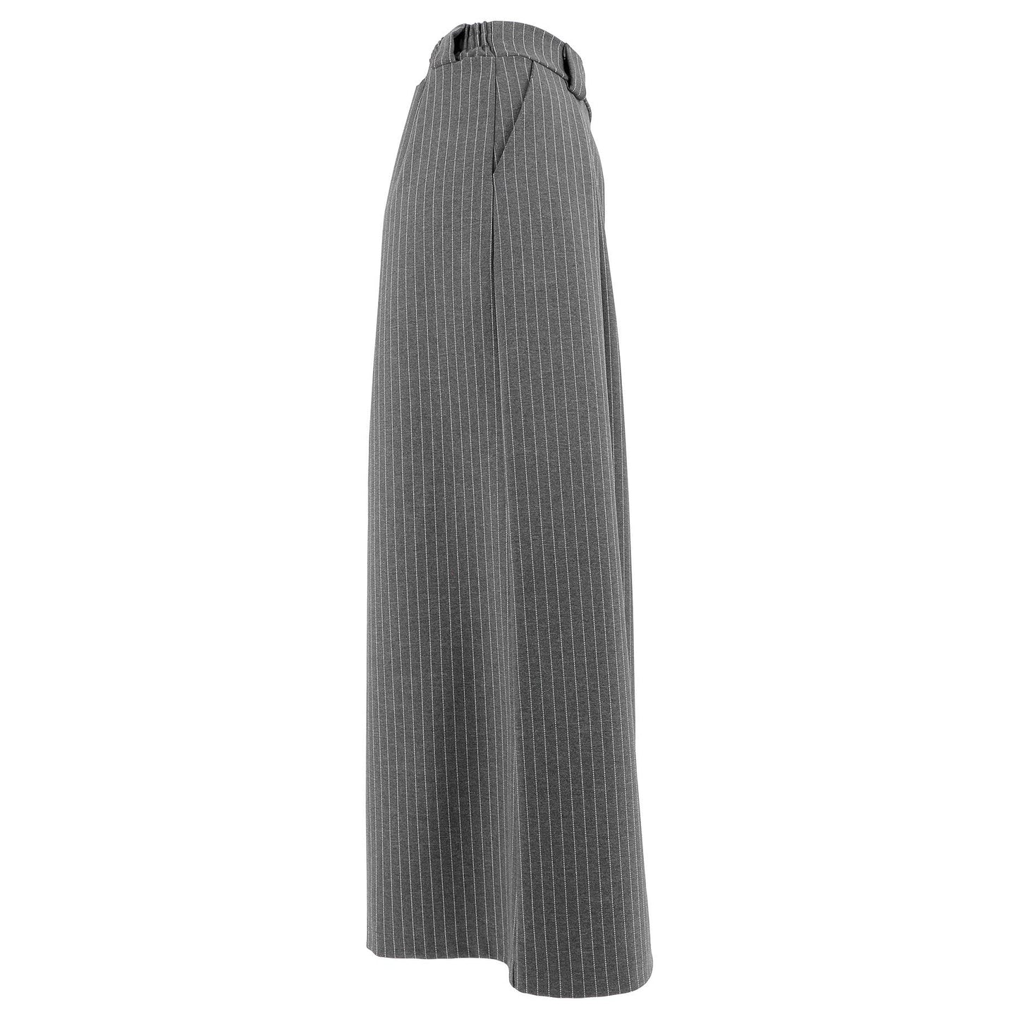 Wide Leg Pinstripe Pants