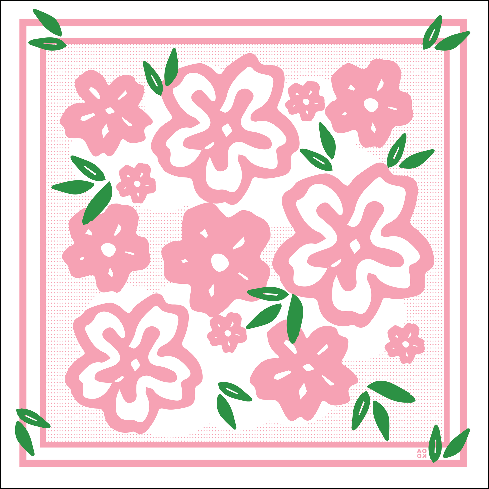100% Cotton Bandana - Cherry Blossoms
