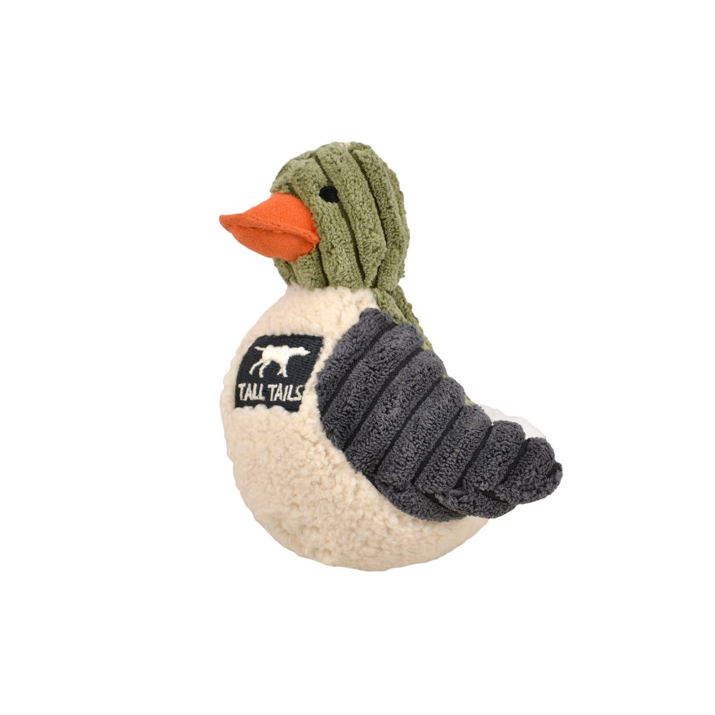 Tall Tails Plush Mallard Duckling Squeaker Dog Toy