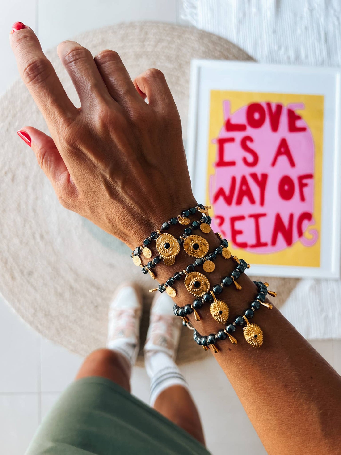 Ηematite Gold Protection Bracelets