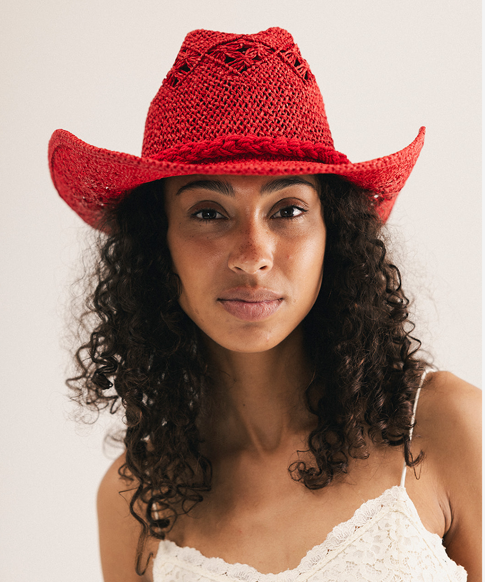 Remy Vented Straw Cowboy Hat by GiGi Pip